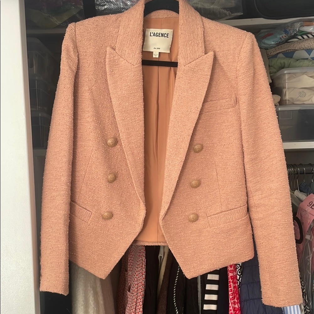 L'AGENCE Pink Women's Blazer